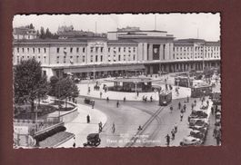 GENEVE - Place et Gare Cornavin - Tram - 1946