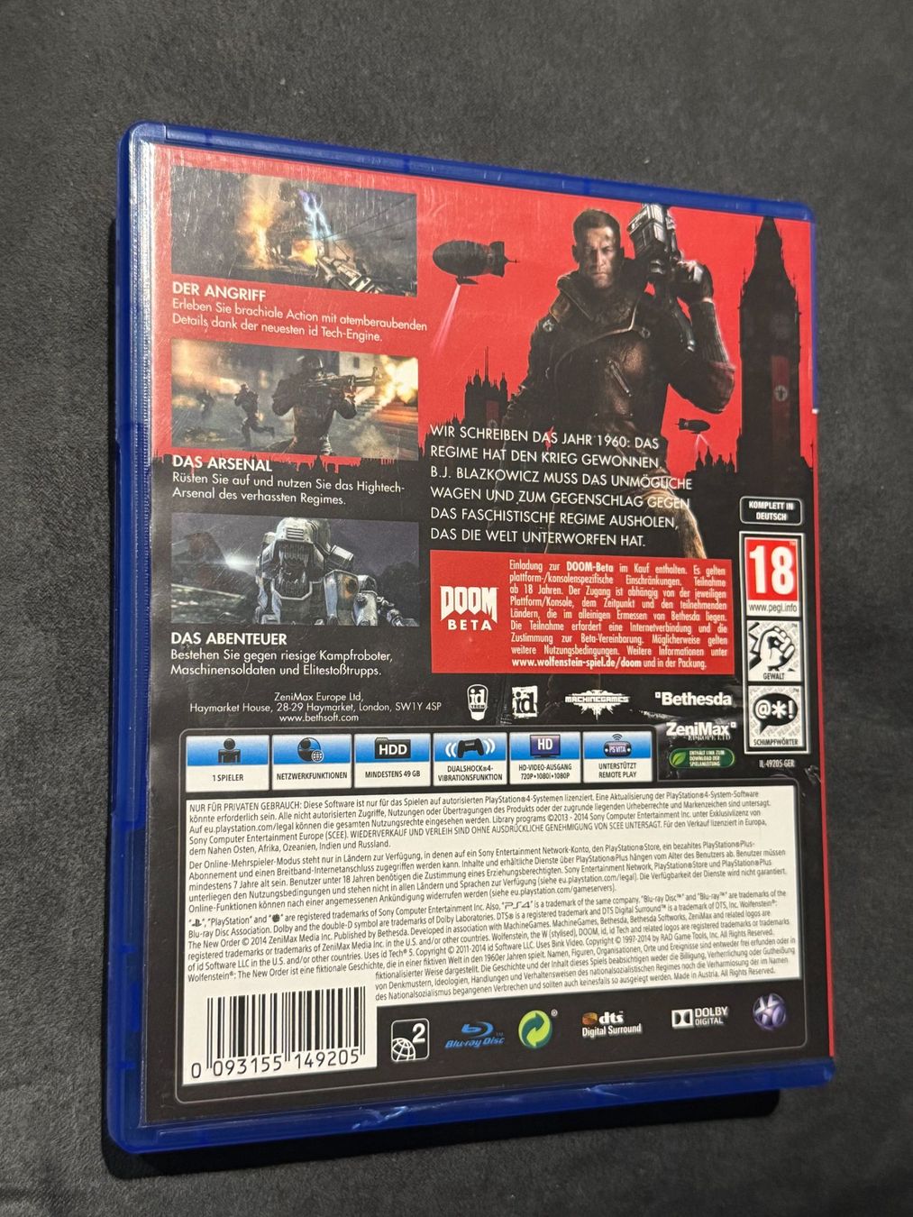 Giochi: Wolfenstein The New Order PS4 – Usato da Winterberg ZH venduto da Godzilla-vs-Shimo 1