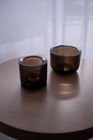 2 Kerzenhalter Iittala Kivi aus Glas