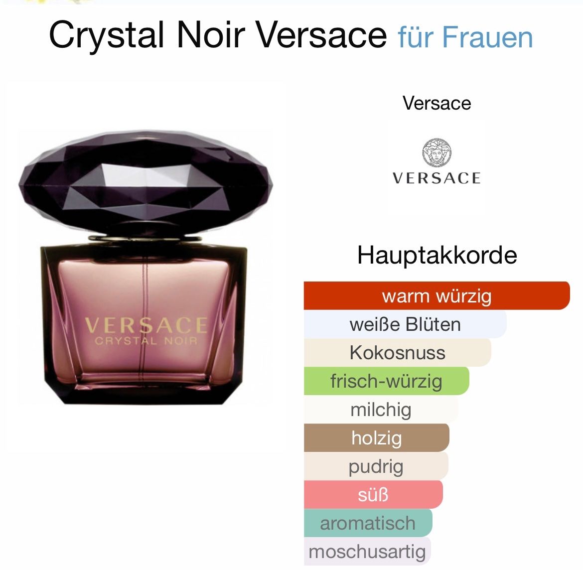 Versace Profumi & Eau de Toilette: Crystal Noir Versace 5 ml EdP Abfüllung – Nuovo (secondo la descrizione) da St. Gallen venduto da lfs_nxl8 1