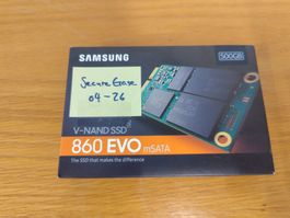 SSD, Samsung 860 EVO mSATA, 500 GB, SATA III