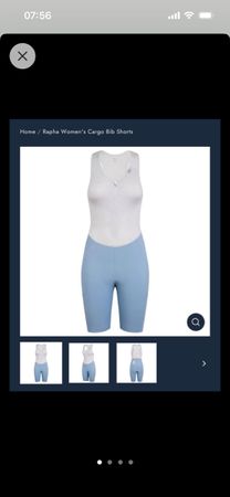 Rapha Women's Lightweight Cargo Bib Shorts size S