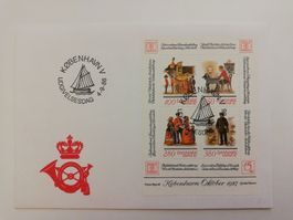 Dänemark: FDC von 1986 zur HAFNIA '87