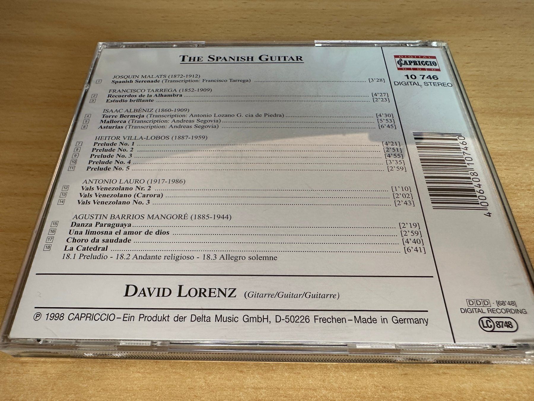 CD: Lorenz David - The Spanish Guitar – Usato da Rikon im Tösstal venduto da Alpenmutz 1