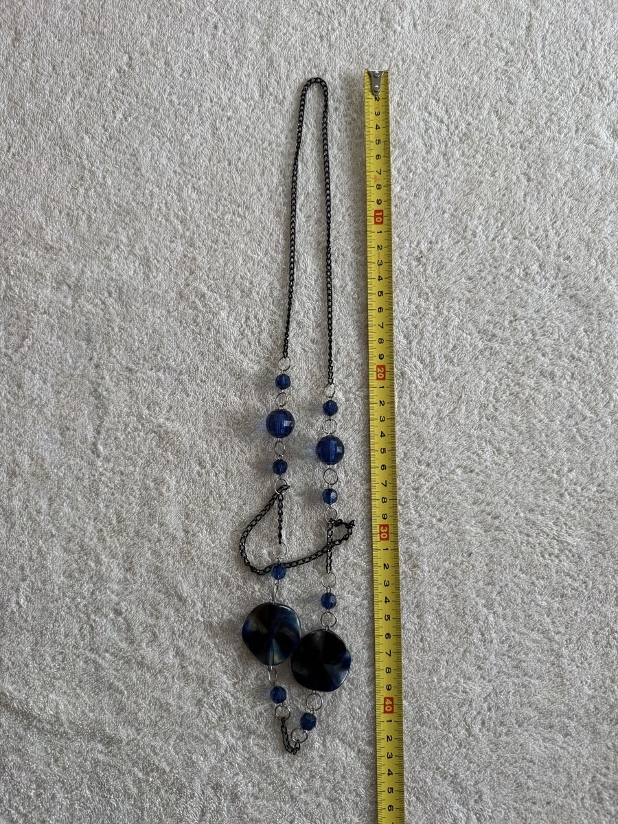 Altri gioielli: Lange Kette blau mit Perlen Modeschmuck  – Usato da Affoltern am Albis venduto da jonas1009 2
