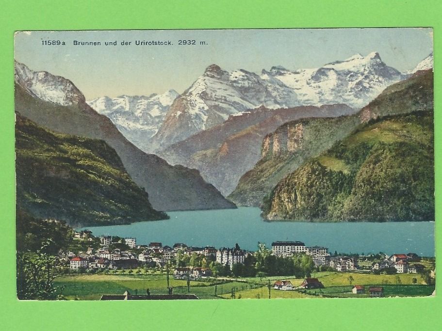 Cartoline postali: Brunnen und der Urirotstock – Usato da Zürich venduto da t24_de