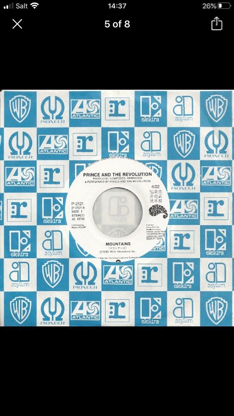 Dischi in vinile: PRINCE  -MOUNTAINS -PROMO Japon – Usato da Le Lignon venduto da Aladdin67 5