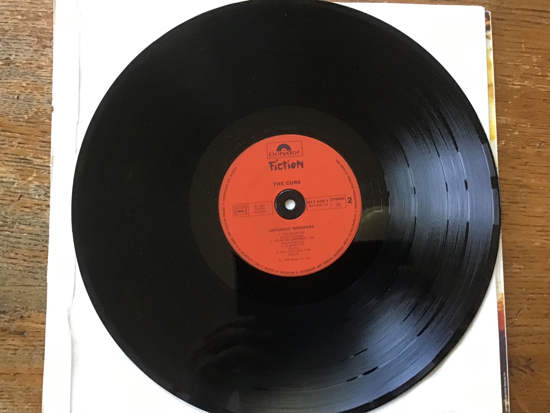 Vinyles: LP The Cure 2 – D'occasion à Fully par Ruby97 4