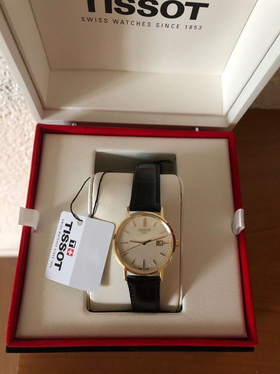 Tissot goldrun discount sapphire 18k gold