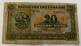 Griechenland 20 Drachmai 1940