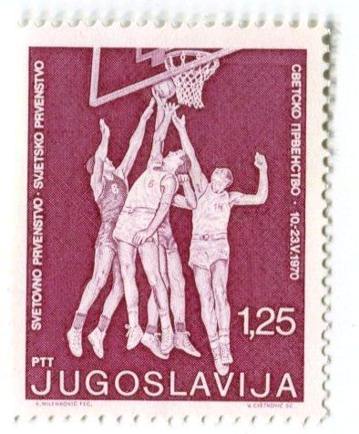 Tutti i francobolli: Briefmarke "Basketball". Jugoslawien – Nuovo e nell'imballaggio originale da Basel venduto da Butsch5