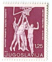Briefmarke "Basketball". Jugoslawien
