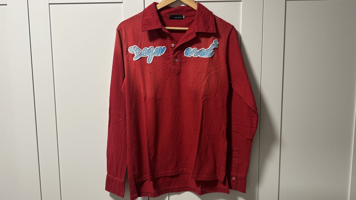 Polos: Dsquared Shirt M L Longsleeve washed destroyed boho – D'occasion à Stetten AG par rai_hy6h