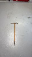 Pickaxe wooden handle, metal head, old item