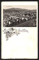 Litho St. Gallen, Ortsansicht vom Berg a