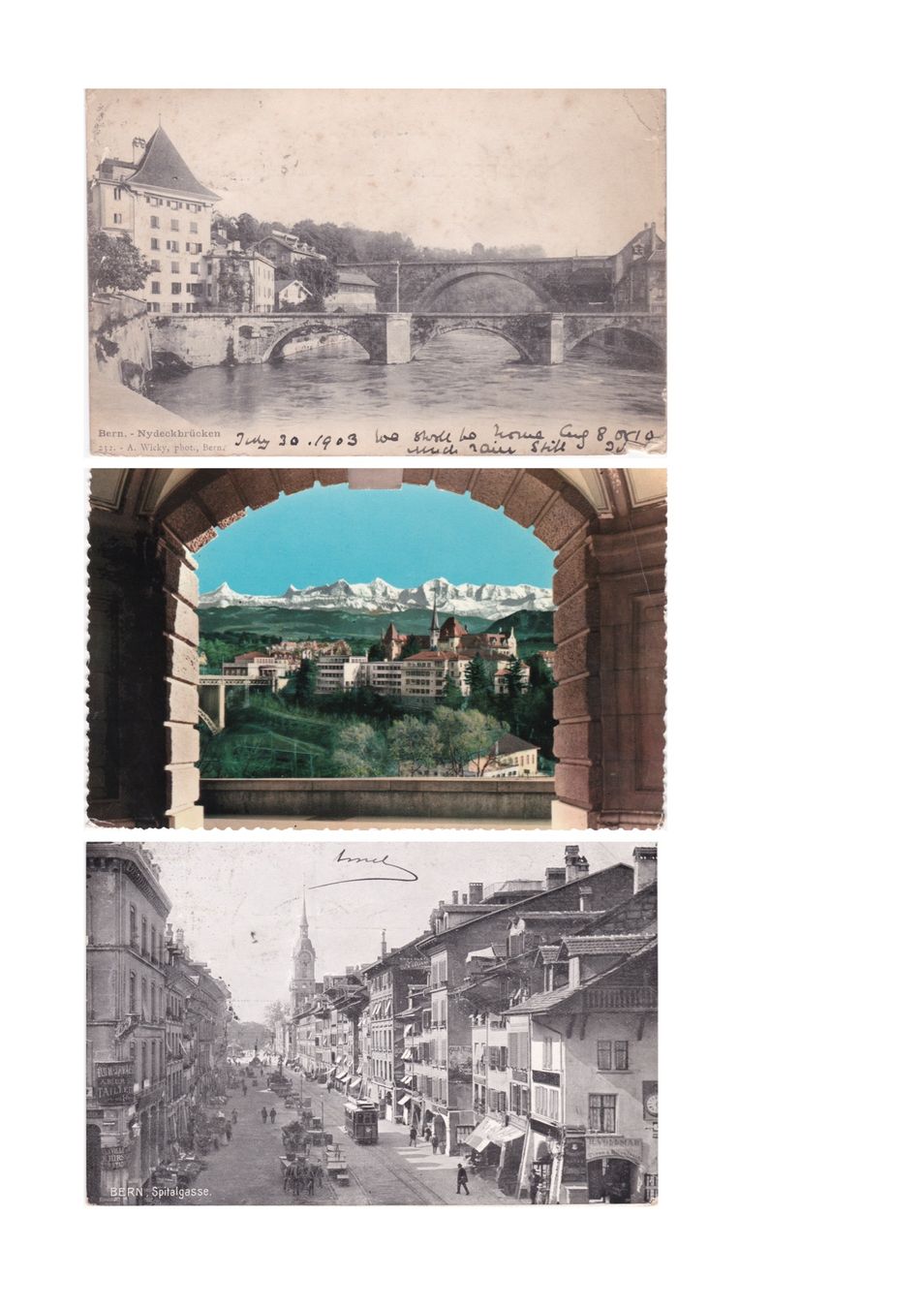 Cartoline postali: Konvolut Bern – Usato da Baar venduto da dokuba 2
