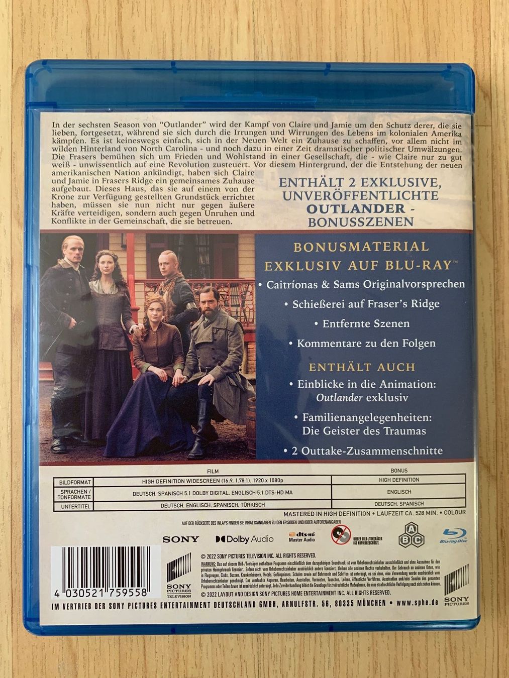 Tutti i DVDs: Outlander - Staffel 6 (Blu Ray) – Usato da Sissach venduto da BeetleMouse 1