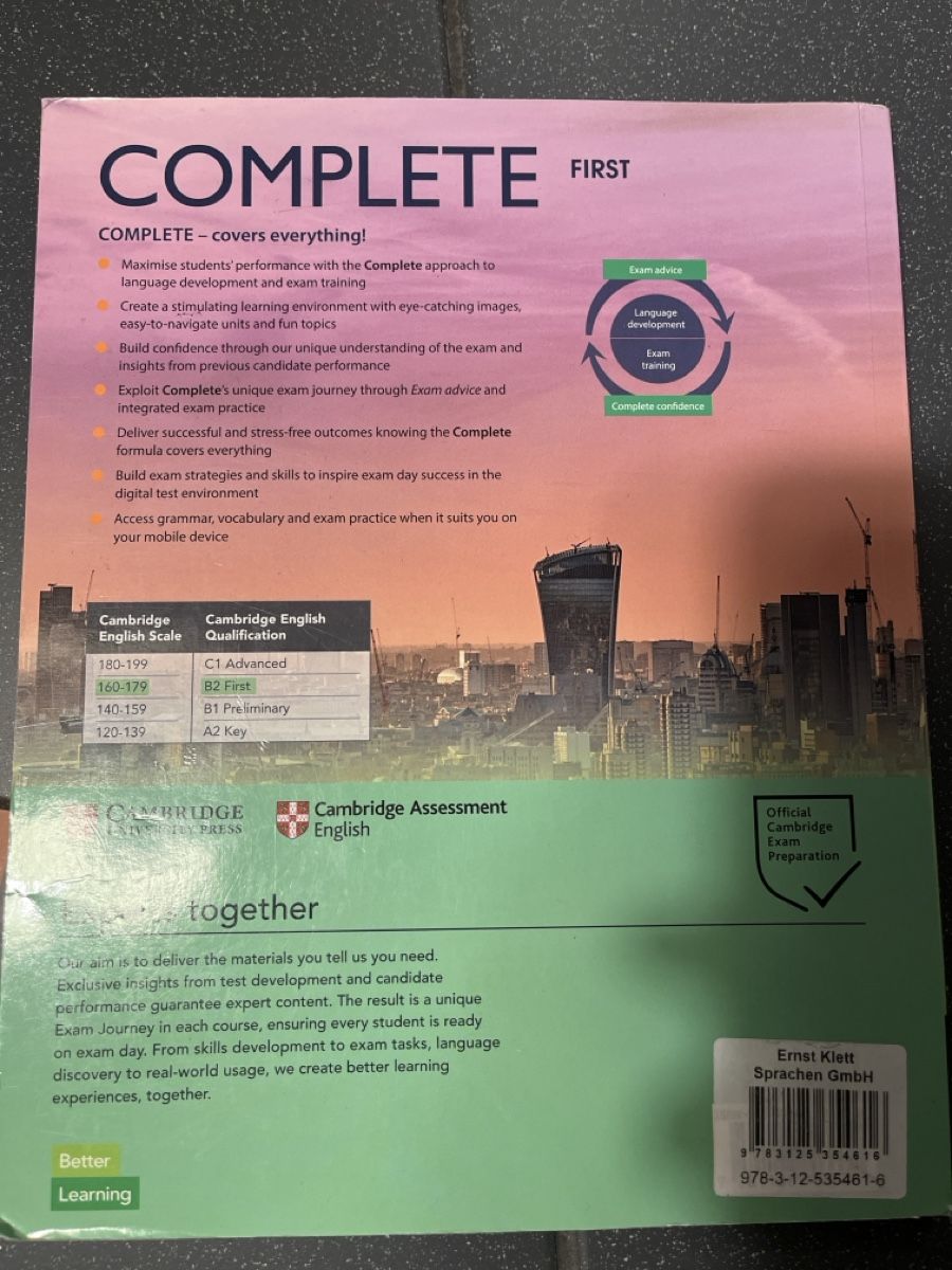 Libri: Lehrbuch Complete First B2 Cambridge neuwertig – Usato da Belp venduto da ali_dt77 1