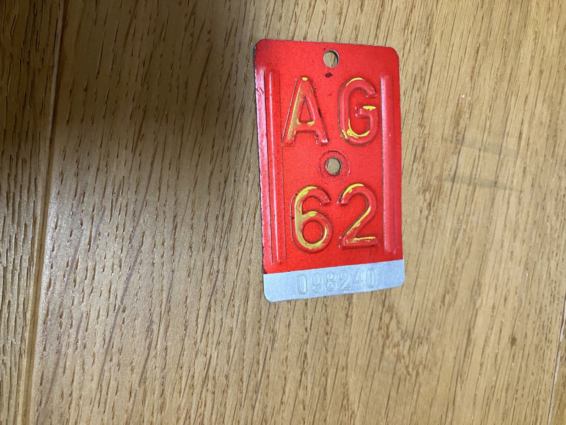 Pezzi di ricambio: Nummernschild Aargau 1962 – Usato da Obermumpf venduto da Estrela67 1