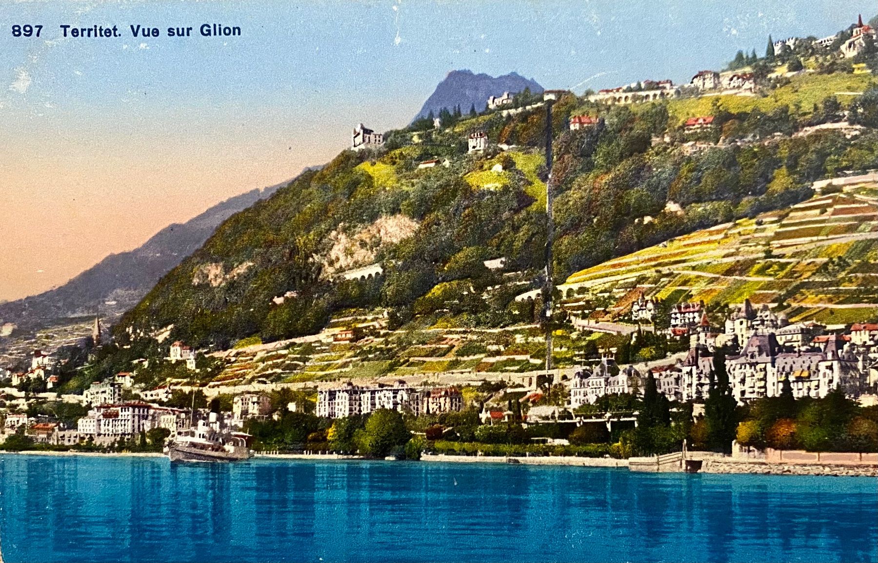 Cartes postales: Territet Vue sur Glion – D'occasion à Root par ENGLAND-TREASURES 1