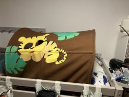 Flexa Höhle - Bettzelt mit Tiger Motiv braun/gelb