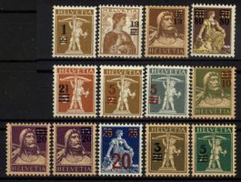 1915–1930, Aufbrauchsausgaben, SBK 165.– ** (2)