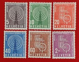 DIENST D XI UIT GENEVE TELECOMMUNIC. 1 - 6 1958** POSTFRISCH