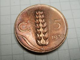 Italien 5 Centesimi, 1930