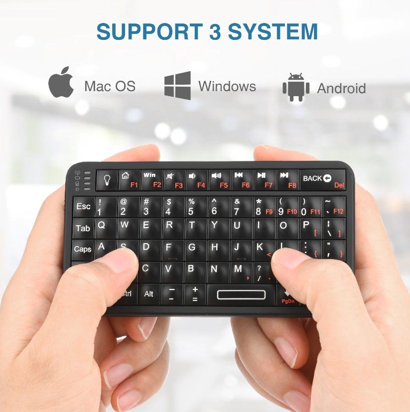 Tastiere: Rii 518BT mini Bluetooth Tastatur Keyboard Android Windows – Nuovo (secondo la descrizione) da Romanshorn venduto da pfimex