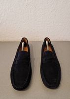 VARESE Elegant Herren Veloursleder Dunkelblau / Gr. 43