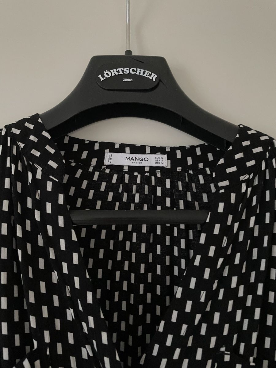 Mango Camicette: Bluse Mango kariert schwarz weiss M – Usato da Herrliberg venduto da spunggi 1