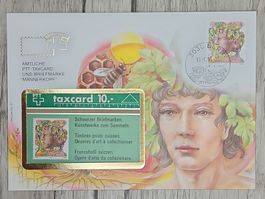 CL07 Enveloppe + Timbre Suisse 1991 / TaxCard