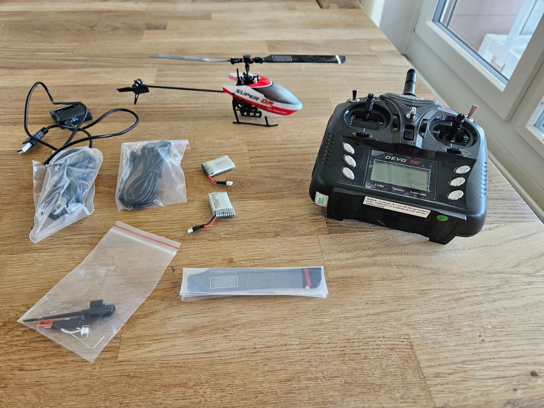 Walkera RC Modellbau: RC Helikopter WALKERA Super CP mit Devo 7E Transmitter – Neu (gemäss Beschreibung) aus Bolligen von Sasmeier 5