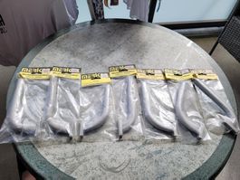 Lot 4, Merker Krümmer, für div. 2-Takt OS Motoren, Neu+OVP.
