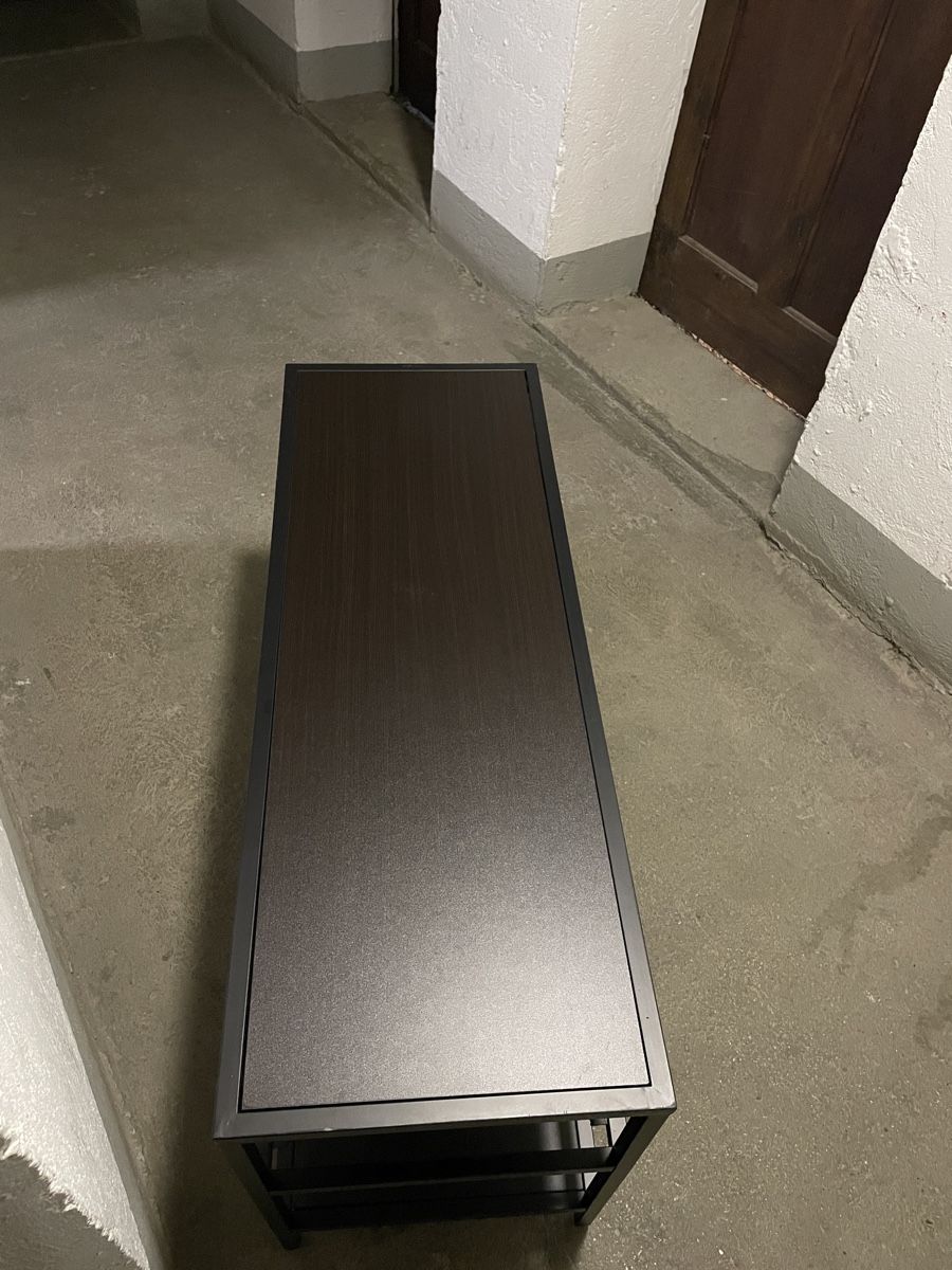 Commode tv en métal noir, trois niveaux (D'occasion) à Neuchâtel pour ...