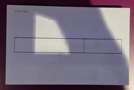 LAUFEN Zweimengendrückplatte weiss 8.9566.1 neu