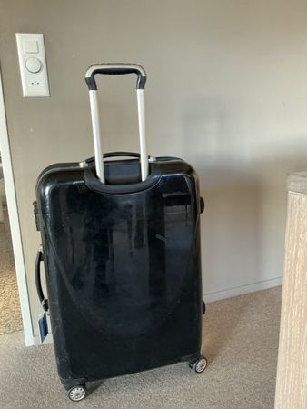 Schwarzer Schalen Rollreisekoffer Royal Class Glanz/Schwarz