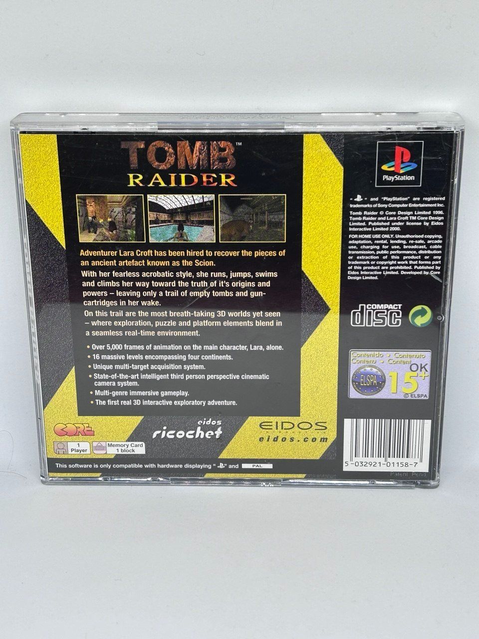Sony Giochi: Tomb Raider per Sony PlayStation 1 – Usato da Giubiasco venduto da LorisVale 1