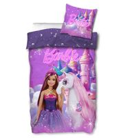 Bettanzug Barbie 160/210 + 65/100cm aus 100 % Baumwolle