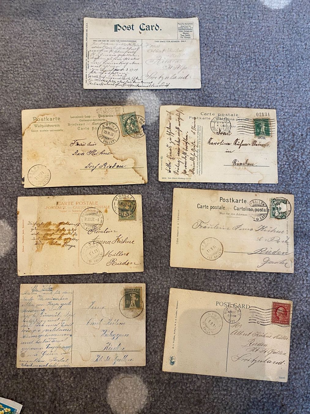 Cartoline postali: Antike Ansichtskarten 7Stk – Usato da Windlach venduto da HimmelBlau98 1