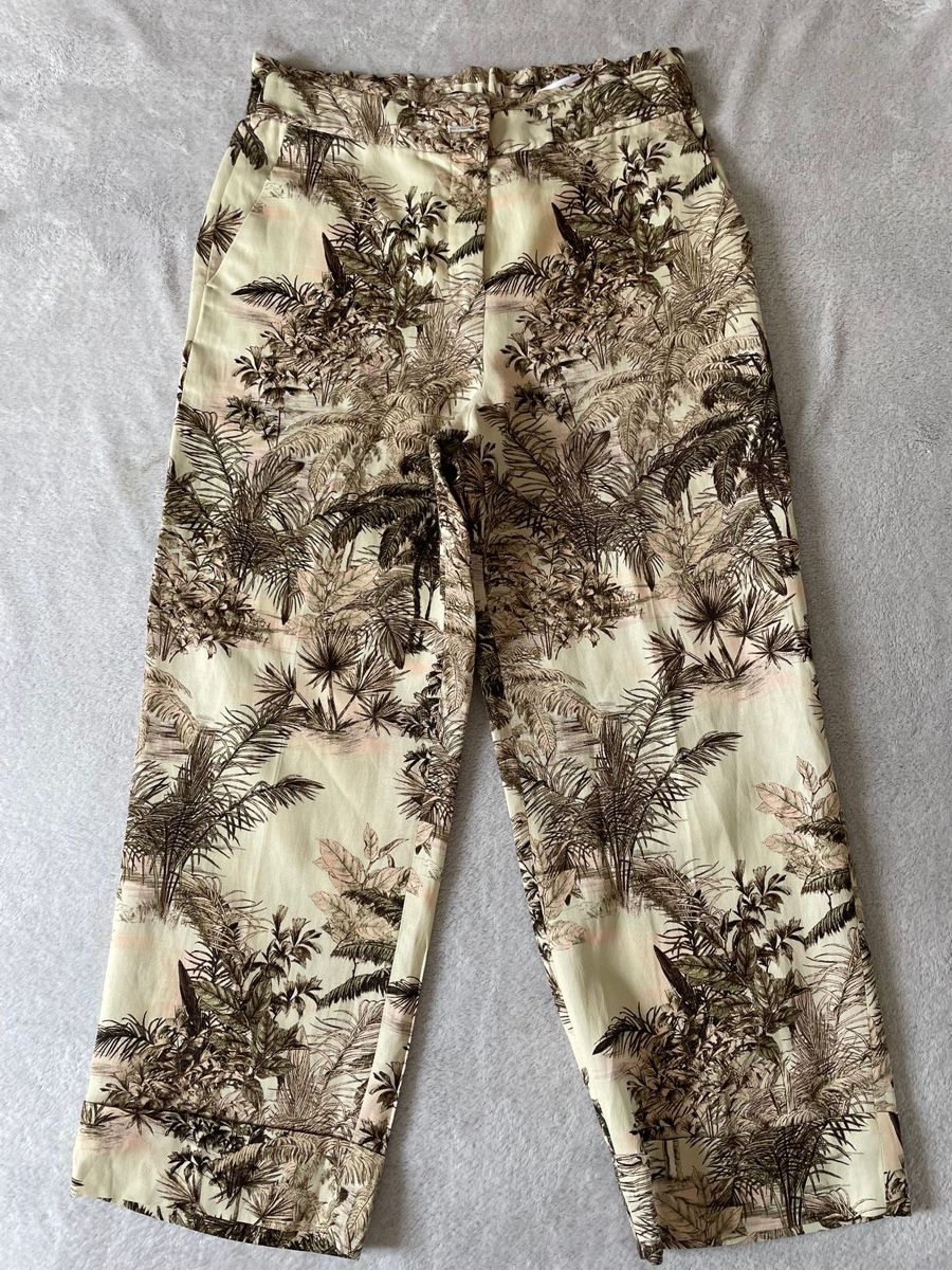 Marc Cain Pantaloni: Pantalon Marccain, Imprimé Tropical – Usato da Vuippens venduto da ale_6gkb 1