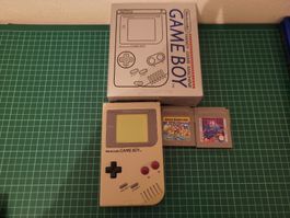 Nintendo Game Boy Handheld + Super Mario Land + Tetris