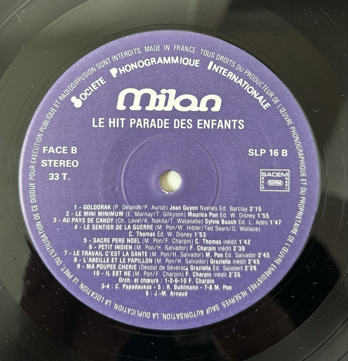 Dischi in vinile: Le Hit Parade Des Enfants LP – Usato da Neuchâtel venduto da Deivid2 2