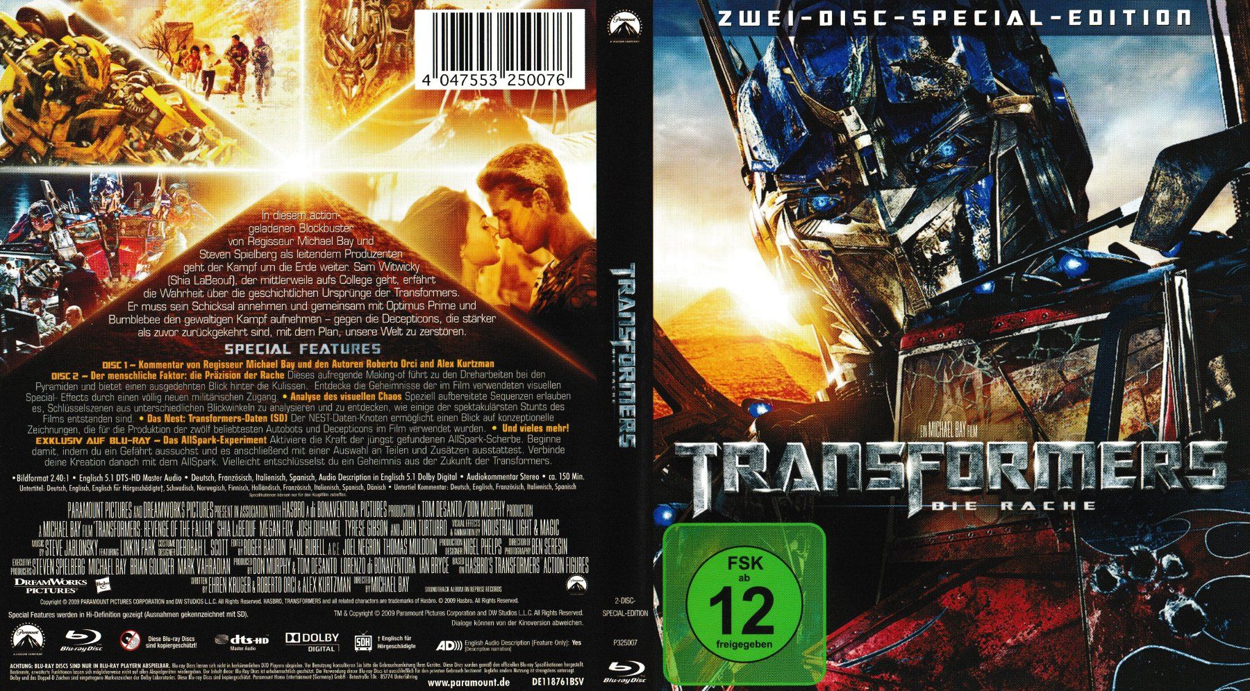 Tutti i DVDs: Blu-Ray - Transformers - Die Rache – Usato da Langnau am Albis venduto da MediaRescuerKeLoX