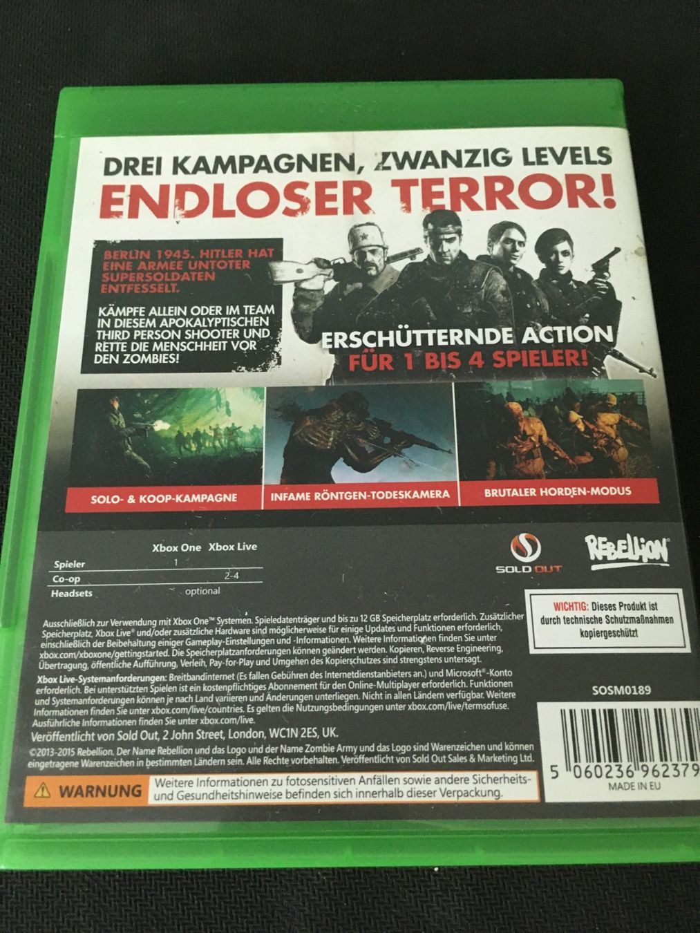Microsoft Giochi: Zombie Army Trilogy für Xbox One – Usato da St.Gallen venduto da MedienJoe 1