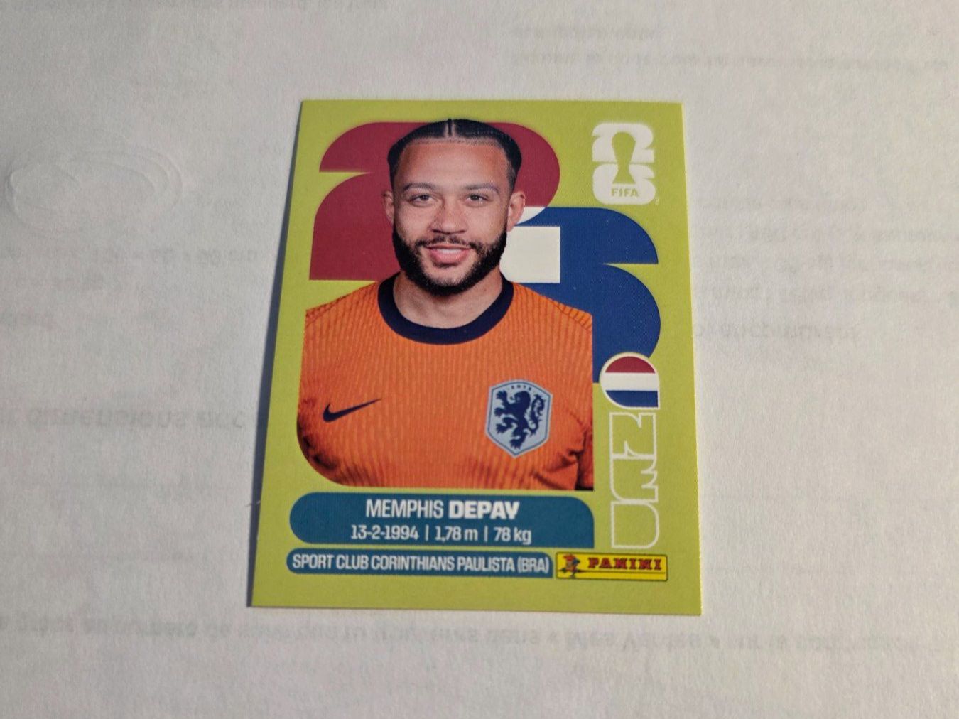 Panini Carte collezionabili: Panini  2026  MEMPHIS DEPAY NED 17 – Nuovo (secondo la descrizione) da Grand-Lancy venduto da Seo67