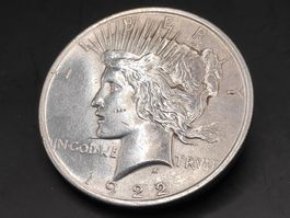 1922 Peace Silber Dollar
