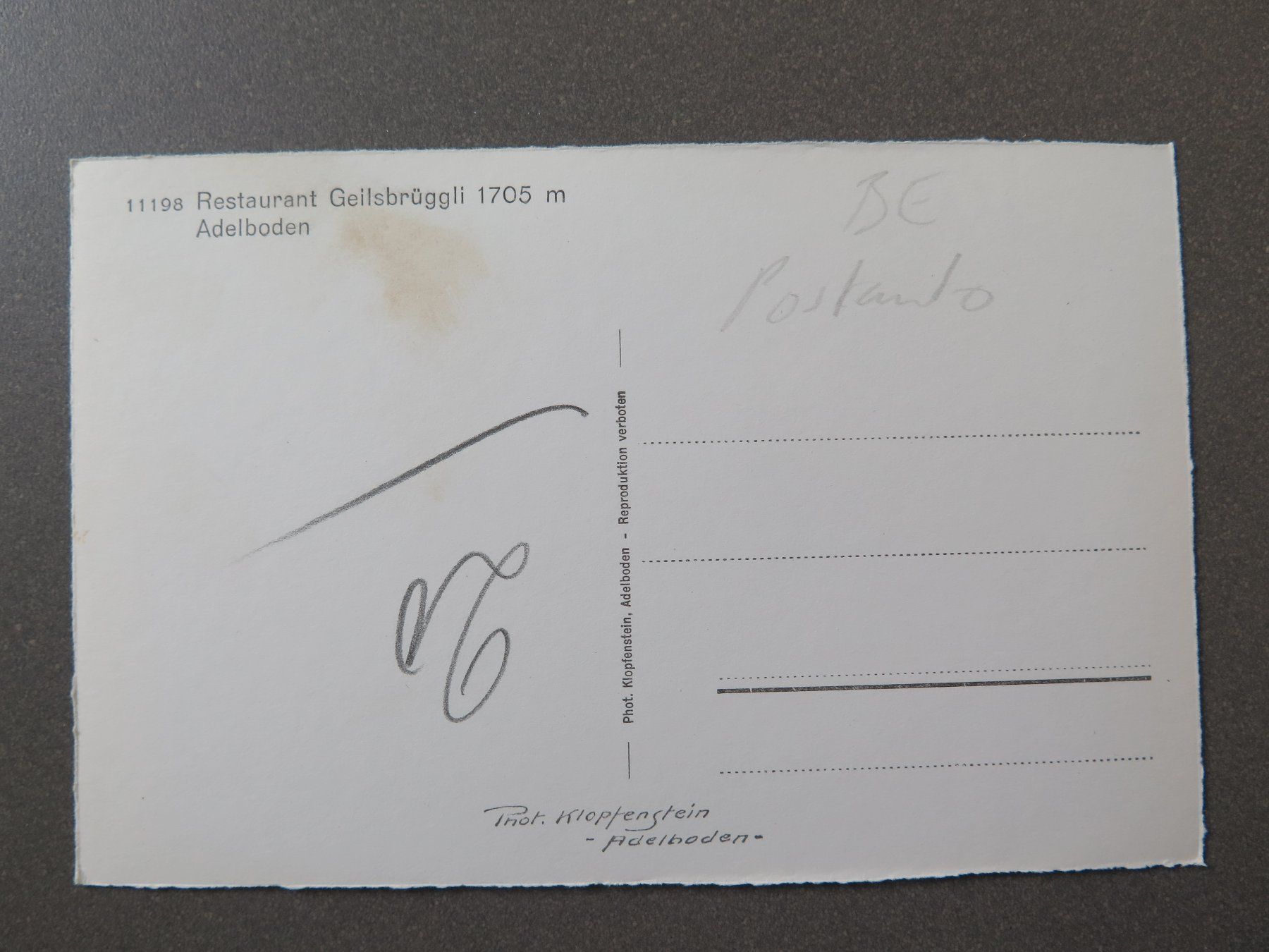 Cartoline postali: ADELBODEN - REST. GEILSSBRÜGGLI - POSTAUTOS – Usato da Wittenbach venduto da lipasal 3