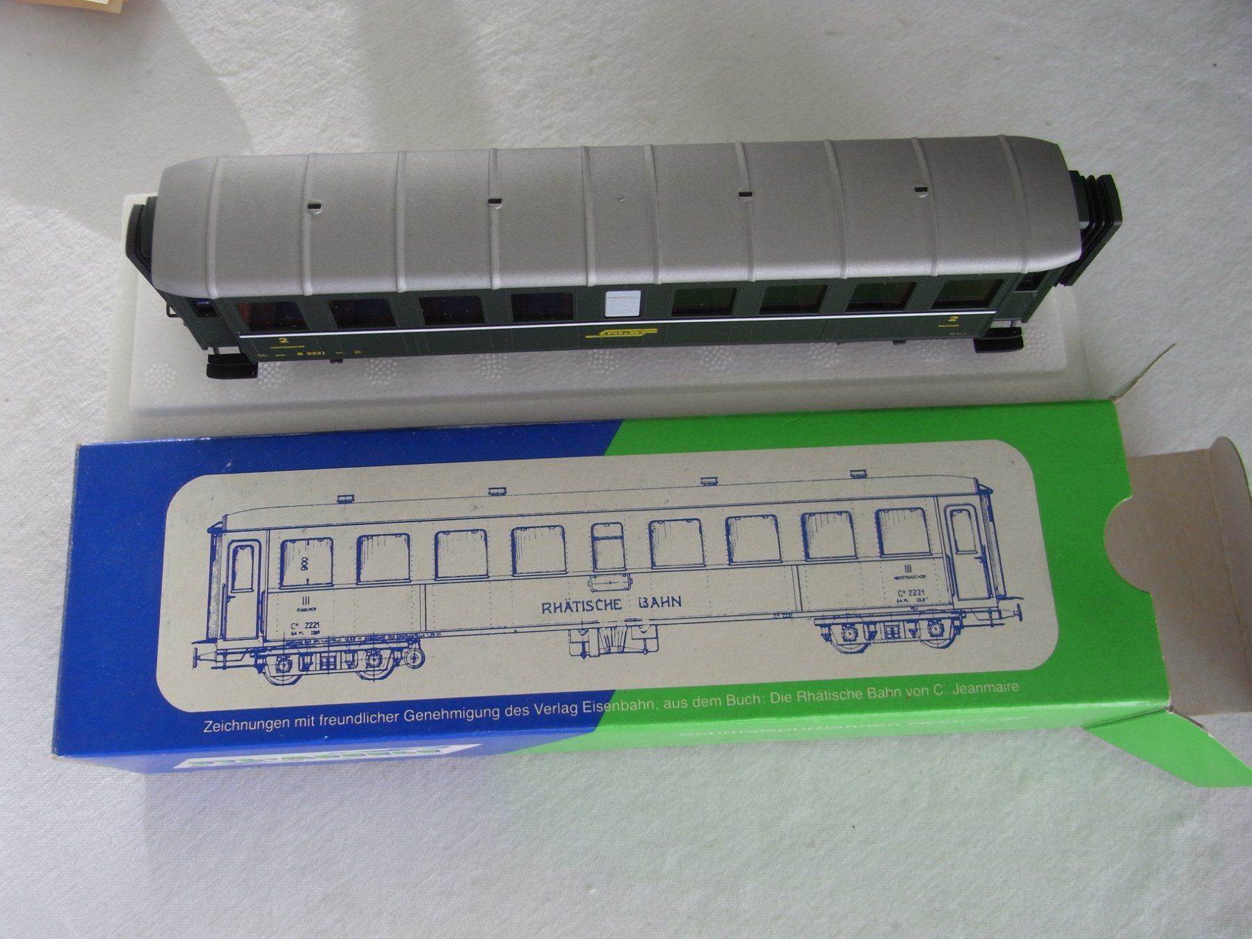 Modellini di ferrovie: STL-Models, Rhätische Bahn, grün, H0m, OVP – Nuovo e nell'imballaggio originale da Wohlen AG venduto da Kusy77 6