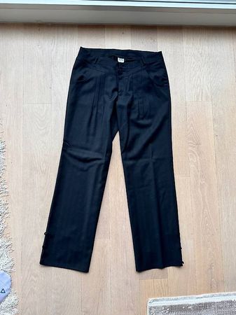 Anzughose aus Tencel Gr L Schwarz, Ballonlook